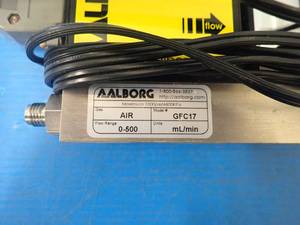 lot 71 image: Aalborg&nbspGFC17 Mass Flow Controller with power adapter 