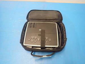 lot 85 image: InFocus&nbspIN1102 Projector with travel case  1280 x 800 Native resolution with 2200 ANSI Lumens &nbspFlickering once in awhile, lamp is on its way out  Includes power and display cables