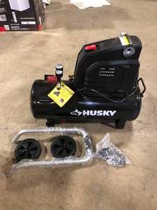 lot 2 image: Husky 8 Gallon 150PSI Hotdog Air Compressor Customer Returns See Pictures