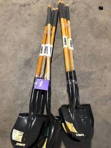 lot 17 image: Lot of Dewalt 47 in. Wood Handle Digging Shovel  Customer Returns See Pictures