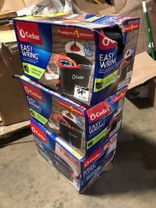 lot 32 image: Lot of O-Cedar EasyWring Microfiber Spin Mop with Bucket SystemCustomer Returns See Pictures