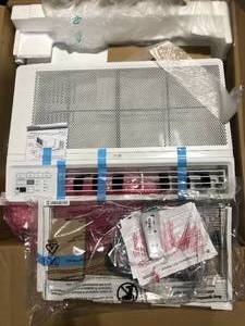 lot 40 image: LG 18,000 BTU 230208V Window Air Conditioner Cools 1000 sq. ft. with and Remote in White   Customer Returns See Pictures