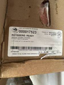 42lbs Rotiesserie Ready Whole Young Chickens