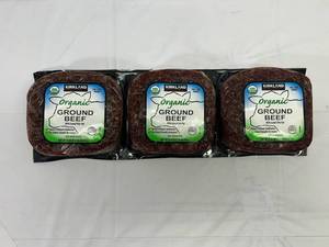 3x 1.34lbs Organic Ground Beef 85%15%