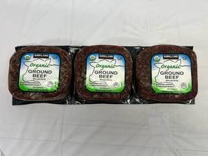 3x 1.34lbs Organic Ground Beef 85%15%
