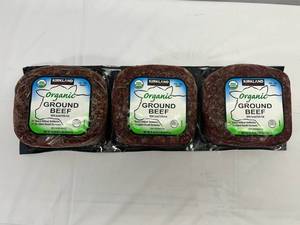 3x 1.34lbs Organic Ground Beef 85%15%