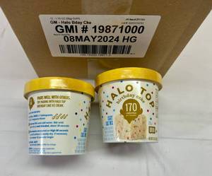 12x 1.76oz Halo Top-Birthday Cake