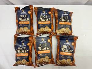 6x2.5oz Quaker Rice Thins-Salted Carmel