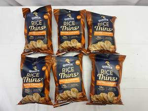 6x2.5oz Quaker Rice Thins-Salted Carmel