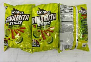 3x 9oz Doritos Dinamita Sticks-Tangy Fiery Lime