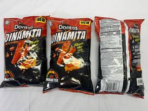 3x 9oz Doritos Dinamita Sticks-Flamin Hot Queso