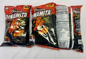 3x 9oz Doritos Dinamita Sticks-Flamin Hot Queso
