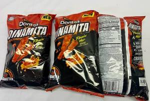 3x 9oz Doritos Dinamita Sticks-Flamin Hot Queso