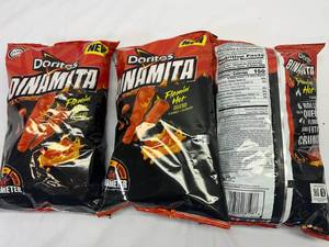 3x 9oz Doritos Dinamita Sticks-Flamin Hot Queso
