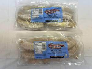 2x 1lb 12oz Wisconsin Maid Natural Casing Bratwursts