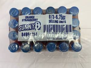 24 bottles SunnyD Orange Strawberry Drink