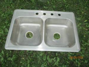 Standard size dual basin stainless ...