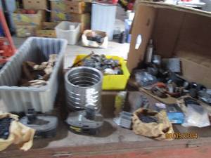 Lot of misc castor wheels, door sto...