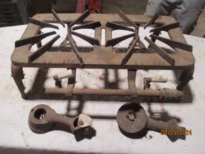 Vintage Metal portable gas double b...