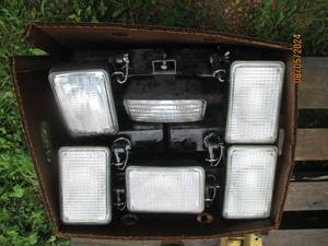 Box lot of tractorATV lights...