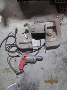 Milwaukee electric band saw and Mil...