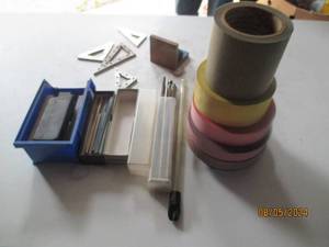 Diamond grit tape, whetstone and ot...