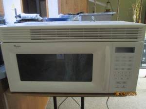 Whirlpool above the cabinet mountin...