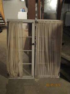 (2) Vintage 8-pane windows with att...