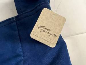 Free People Canvas Sling Bag - Icelandis Blue