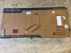 Exerpeutic 2-in-1 Treadmill with Folding Handlebar