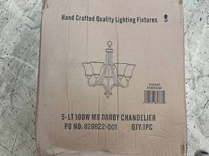 5 Bulb 100W Darby Chandelier