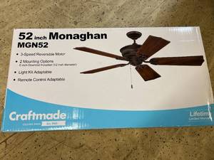 52in Monaghan 3-Speed Ceiling Fan