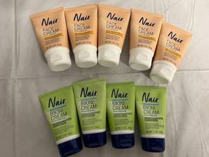 9 Bottles of Nair Face and Bikini Cream