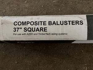 2 x 12ct Boxes of TImberTech Composite 37 Square Balusters