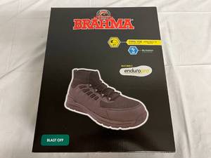 Brahma Black Steel Toe Boots - Size 10.5