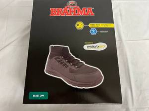 Brahma Black Steel Toe Boots - Size 10.5