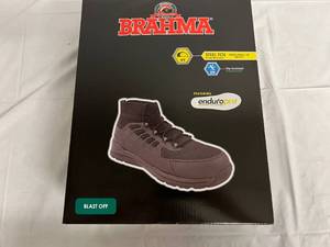 Brahma Black Steel Toe Boots - Size 10.5