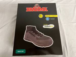 Brahma Black Steel Toe Boots - Size 10.5