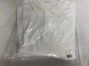 5 White Clique Polo Shirts - Size XL