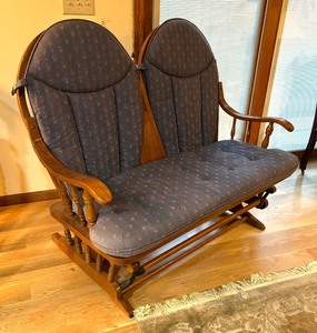 Double Seater Wooden Glider Bench