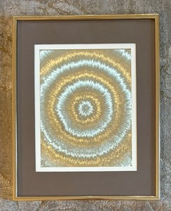 Pair of Manifestations Optical Illusionary Shimmery Prints