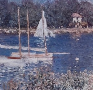 The Bassin at Arenteuil Print by Claude Monet