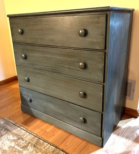 Vintage Four Drawer Painted Dresser