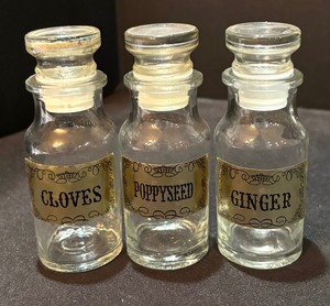 Twelve Vintage Spice Jars