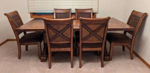 Gorgeous Wood Dining Table Set