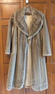 Vintage Faux Fur Womens Coat