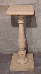 Painted Wood Pedestal Stand