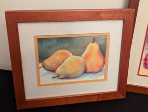Small Framed Fruit and Veggie Prints by Anne-Marie