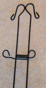 Pair of Metal Wall Hanging Plate Racks