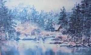 Framed Scenic Lou Roman Print